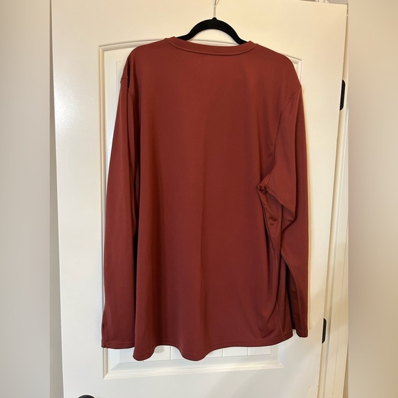 Timberland Pro Long Sleeve Performance Tee in Burnt Orange. Size XXL. - Picture 3 of 6